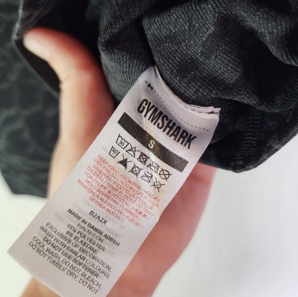 Gymshark Black Animal Print Seamless Adapt Shorts Size Small - Picture 6 of 7